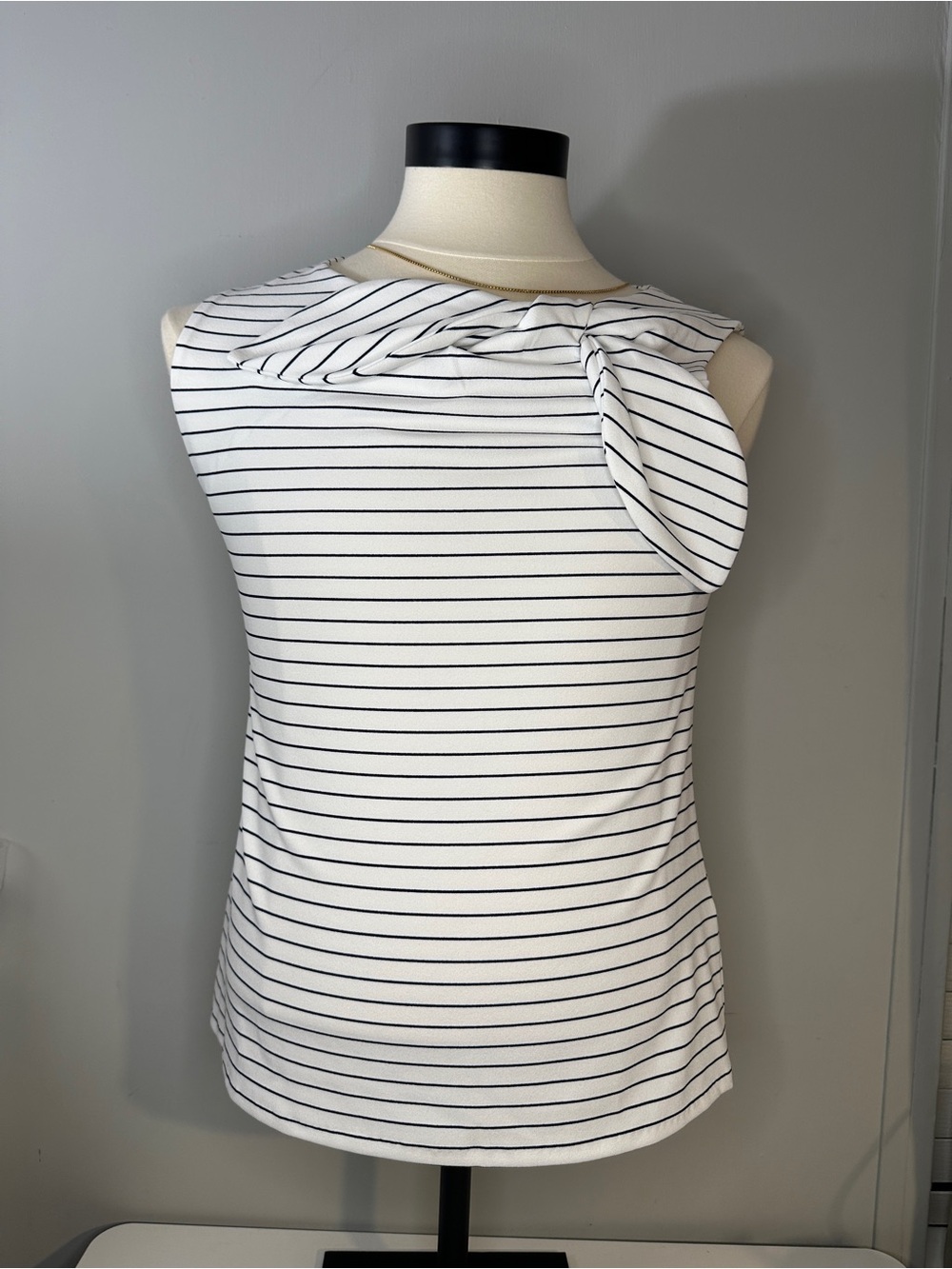 Banana Republic Striped Knot-Shoulder Tank